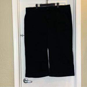 Torrid Black Crop Pants Wide Ankle Size 24